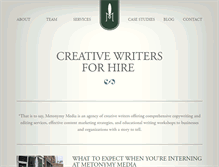 Tablet Screenshot of metonymymedia.com